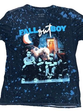 Fall Out Boy Tie Dye Shirt Hot Topic Infinity Take This Grave Punk BandY2K Small